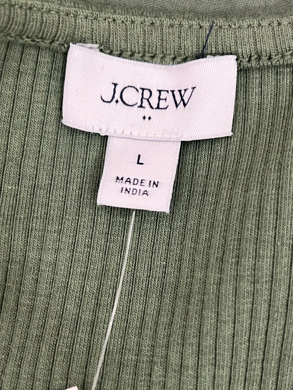 J.Crew Women’s Size L US Puff Sleeve Knit Mixy Mini Dress Olive Green